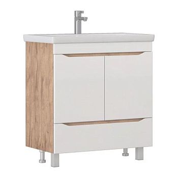 Тумба с раковиной напольная VIGO Grani 286 дуб золотой, 80 см