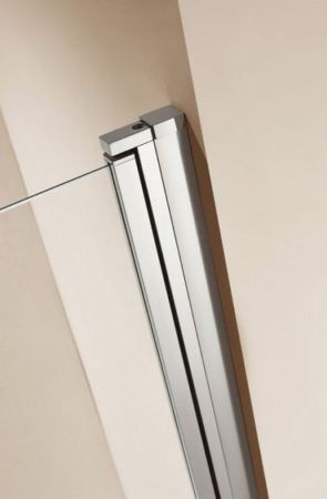 Шторка на ванну Cezares Eco V-1 80 профиль Хром стекло прозрачное