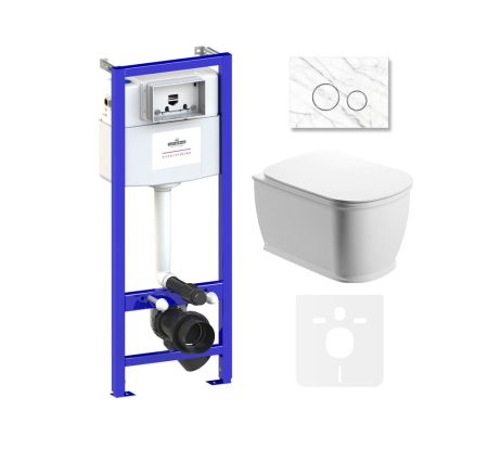 Комплект 6 в 1 Lavinia Boho Bell Pro Rimless 75110017, премиум с каменной клавишей, артикул 75110017