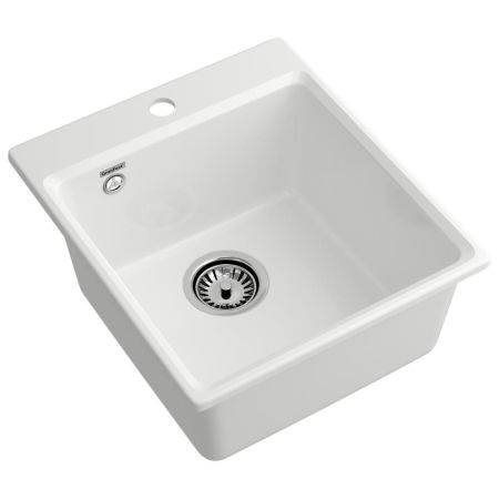 Кухонная мойка GranFest GF-LV-420, иней, артикул GF-LV-420 иней