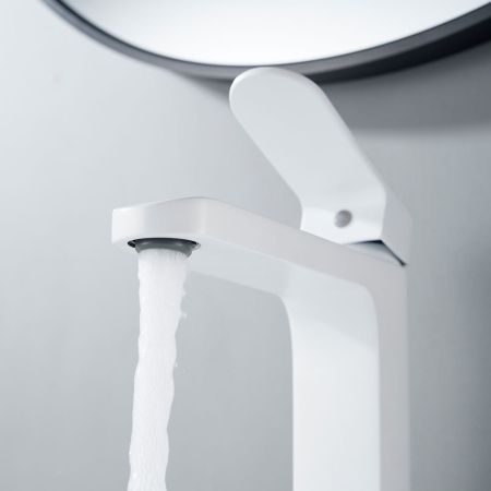 Смеситель для раковины Shevanik S4501C, белый