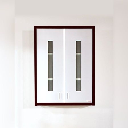 Шкаф навесной Бриклаер БАЛИ 65 см, венге/белый, артикул 4627125411977