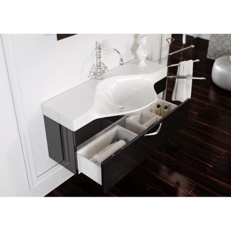 Тумба под раковину Aqwella 5 Stars Бродвей 110 Brw.01.10/001/BLK Черная