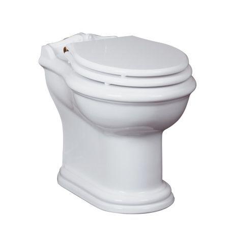 IMPERO Унитаз напольный, выпуск в стену, белая керамика, артикул 20794