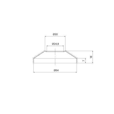 Отражатель IDDIS для смесителя конус хром D-64 h-18 2 шт (982R18C0SM), артикул 982R18C0SM