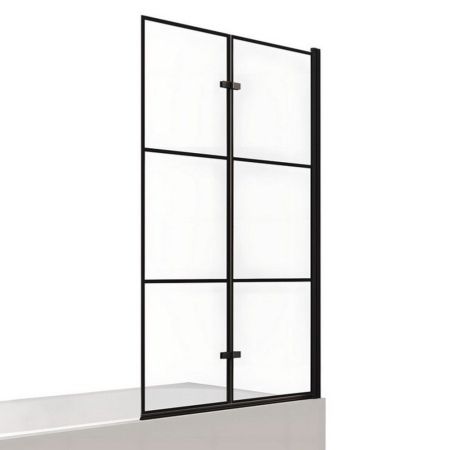 Шторка для ванны NEW TRENDY SUPERIA BLACK 100 см P-0055 R (черный), артикул P-0055