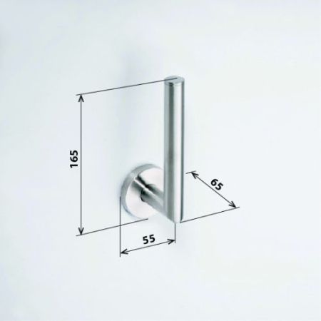 Держатель NEO туалетной бумаги  без крышки 65x165мм, матовый хром, артикул 104112035