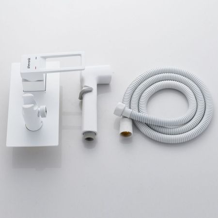 Гигиенический душ со смесителем Shevanik S6805C, белый