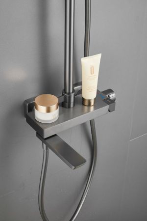 Душевая система BELZ B24672-3, оружейная сталь