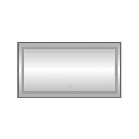 Зеркало с подсветкой LED Fixsen FX-2080F прямоугольное 80х60 см, графит, артикул FX-2080F