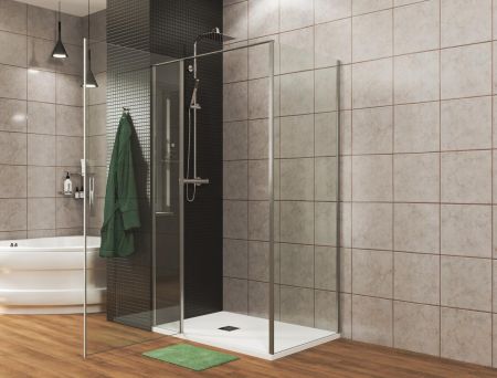 Душевой уголок Allen Brau Priority 90x80 3.31001.00 + 3.31013.00 хром, артикул 3.31001.00 + 3.31013.00
