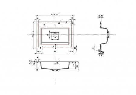 Мебель для ванной CEZARES QUBO, артикул 40386