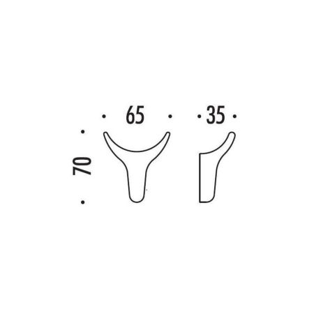 Colombo Appenditutto Крючок AM17Hook1, цвет: хром, артикул BAM17.CR