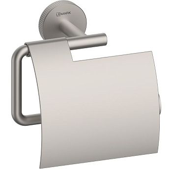 Держатель для туалетной бумаги Lemark BELUGA, сталь, брашированный никель (LMA-8023S2-BN)