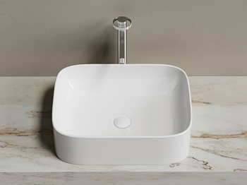 Умывальник чаша накладная прямоугольная Элемент (Element) 505x380x150мм