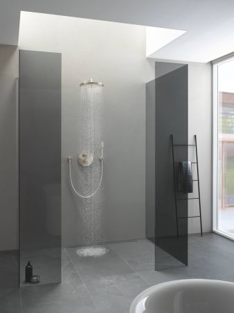 Верхний душ GROHE Rainshower с кронштейном, никель матовый (26066EN0), артикул 26066EN0