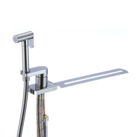 Гигиенический душ со смесителем на борт унитаза D-Lin D182204, хром