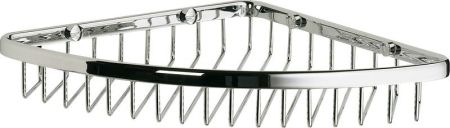 Sanibano, решётка угловая 1-уровневая, длина 23 см, цвет хром, артикул HL071/CR