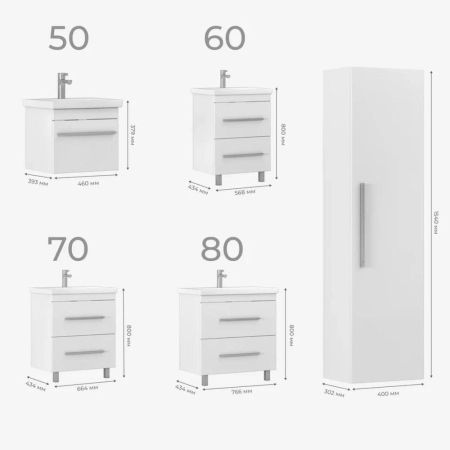 Тумба под раковину напольная VIGO Land 019, 60 см, артикул 019