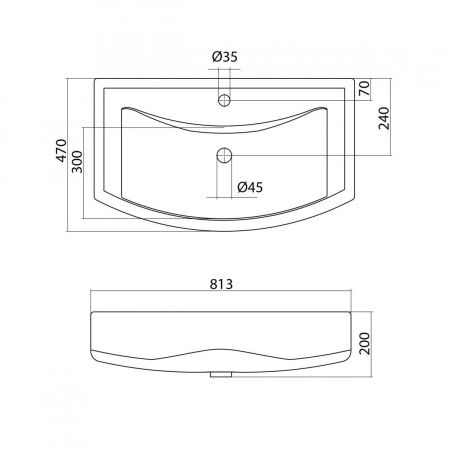 Раковина Santek Балтика 80