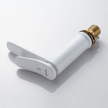 Смеситель для раковины Shevanik S4701C, белый