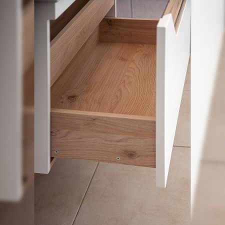 Комплект мебели для ванной Бриклаер БРАЙТОН 70, белый/дуб, артикул БРАЙТОН 70