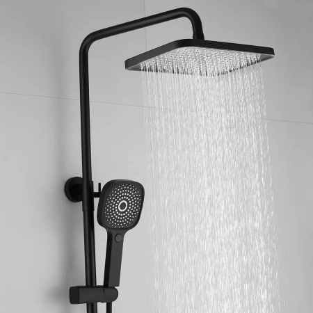 Душевая система Shevanik S8236H, черный