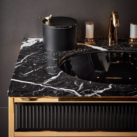 ADJ Шкатулка Bird диаметр 15хH10см, цвет черный/золото, артикул 5015B.01.O