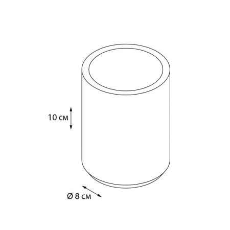 Стакан для ванной комнаты FIXSEN COIN FX-250-3, серый/золотой, артикул FX-250-3