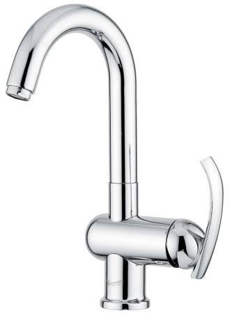 Emmevi Ramses, высокий однорычажный смеситель для раковины, с донным клапаном, цвет хром