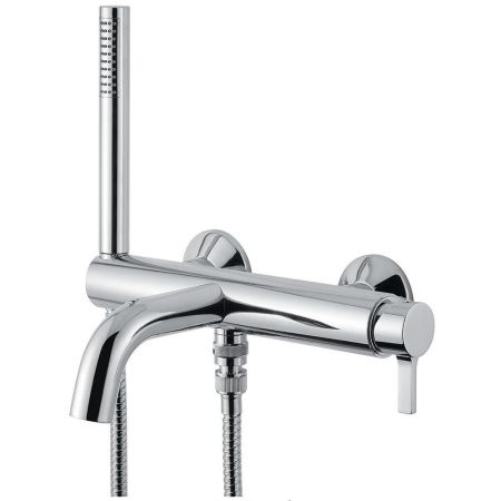 SIRIUS Смеситель для ванны внешний моноком.с ручным душем, хром, артикул 28177