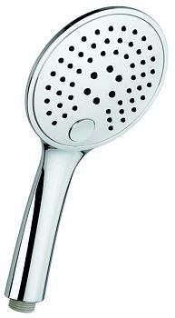 Emmevi, плоская круглая двухрежимная лейка ручного душа из ABS пластика (для набора 159), цвет хром