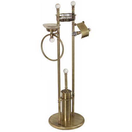 CRISTALIA Стойка 4-х функциональная H100 см, бронза/SWAROVSKI, артикул 16784