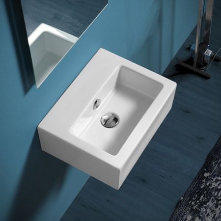 SIMAS Frozen раковина 43х33,5см, без отверстия,  цвет белый