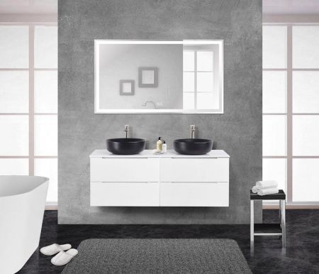 Мебель для ванной комнаты BELBAGNO ETNA-1400 со столешницей, артикул ETNA-700-2C-SO-BO-P