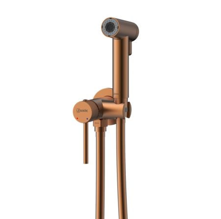 Смеситель Lemark Karelia с гигиеническим душем встраиваемый (LMF-2018S-BRRG), артикул LMF-2018S-BRRG