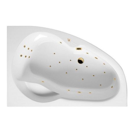 Ванна EXCELLENT Newa 160x95 (правая)  "ULTRA" (золото), артикул WAEX.NEP16.ULTRA.GL