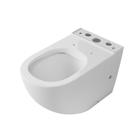 Чаша унитаза-компакта напольного безободкового OWL Vind Cirkel-GL с сиденьем DP микролифт, артикул OWLT190301