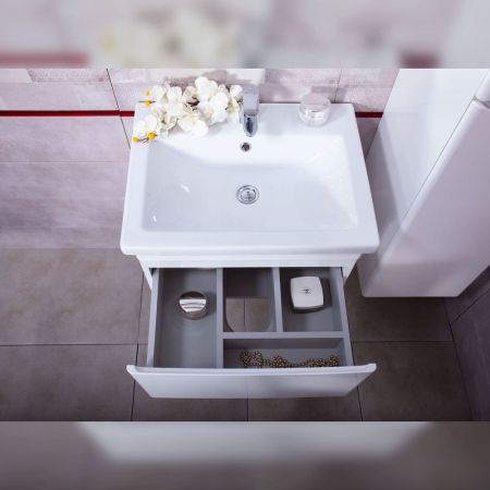 Комплект мебели для ванной Бриклаер ВЕГА 60, белый, артикул ВЕГА 60