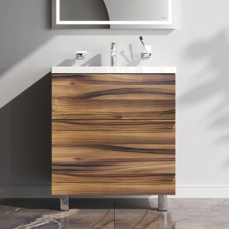 M90FSX0752HF Gem, База под раковину, напольная, 75 см, 2 ящика, цвет: орех, артикул M90FSX0752HF