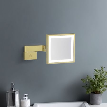 Зеркало с подсветкой Timo Selene 17074/17 золото матовое, артикул 17074/17