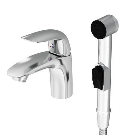 310300001 Eclipse, смеситель для умывальника с гиг. душем, хром, артикул 310300001