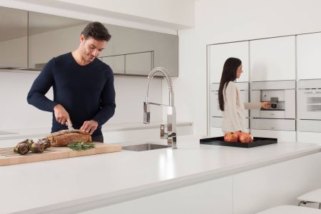 Смеситель для кухни GROHE Eurocube профессиональный, хром (31395000)