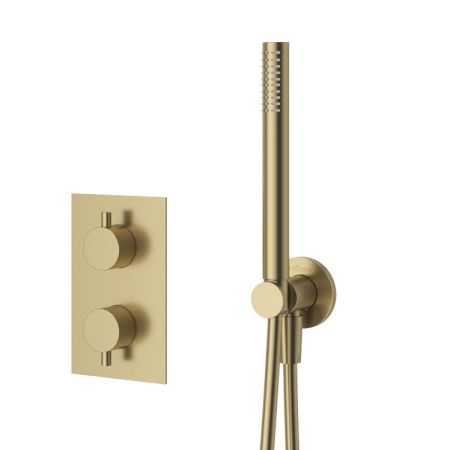 Душевая система термостатическая с переключателем для верхнего и ручного душа CEZARES LEAF-DSIP-T-25, артикул LEAF-DSIP-T-25-SR