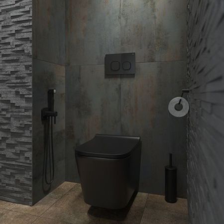 Клавиша смыва IDDIS чёрная Uniglass 001 (UNG01GBi77), артикул UNG01GBi77