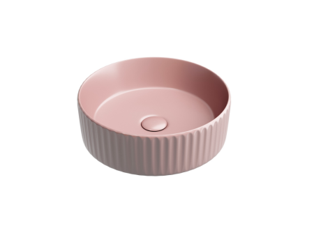 Умывальник чаша накладная круглая (цвет Розовый Матовый) Элемент (Element) 360x360x115мм, артикул CN6057MP