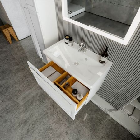 Комплект мебели для ванной Бриклаер БЕРЛИН 80BB, белый, артикул БЕРЛИН 80BB