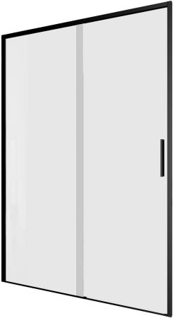Душевая дверь Aquanet Pleasure Evo 130 AE65-N130-BT профиль черный, прозрачное стекло, артикул AE65-N130-BT