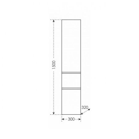 Шкаф-пенал СаНта Марс 30, 700246, подвесной, артикул 700246