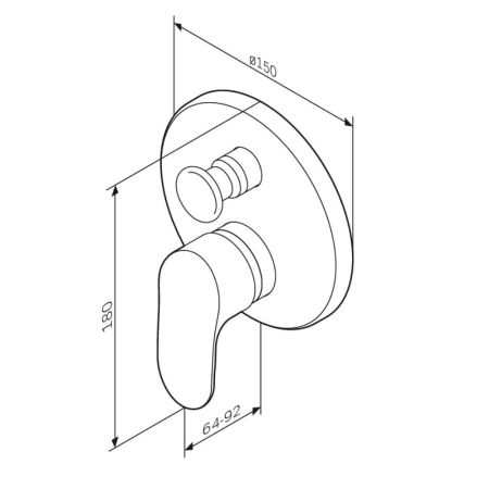F8085000 Like, cмеситель д/ванны/душа встраиваемый, шт, артикул F8085000